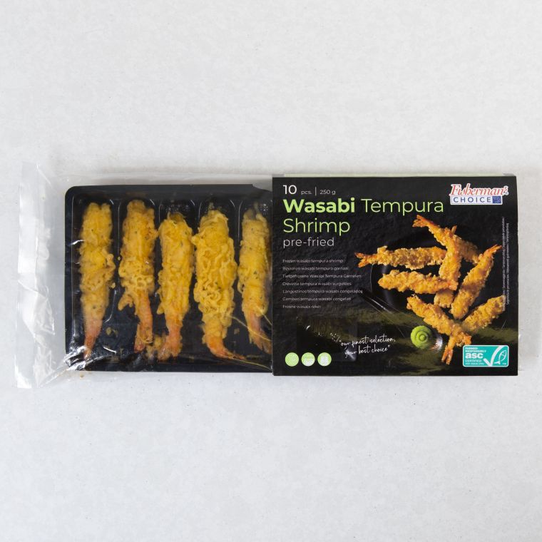 Torpedó rákfarok 41/50  250g (wasabis)