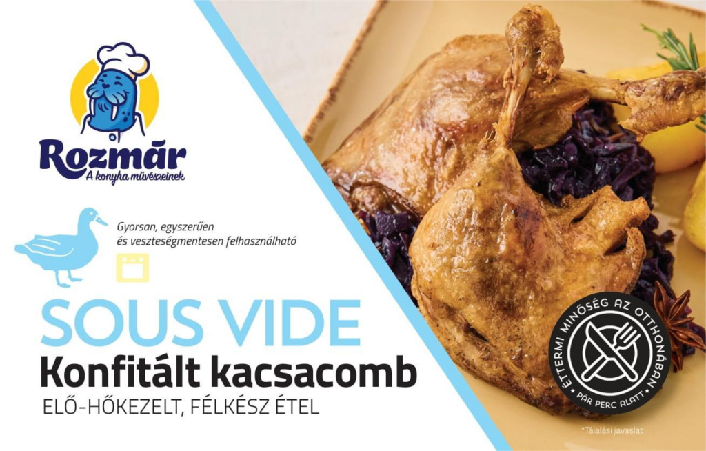 Konfitált kacsacomb dobozban 600g