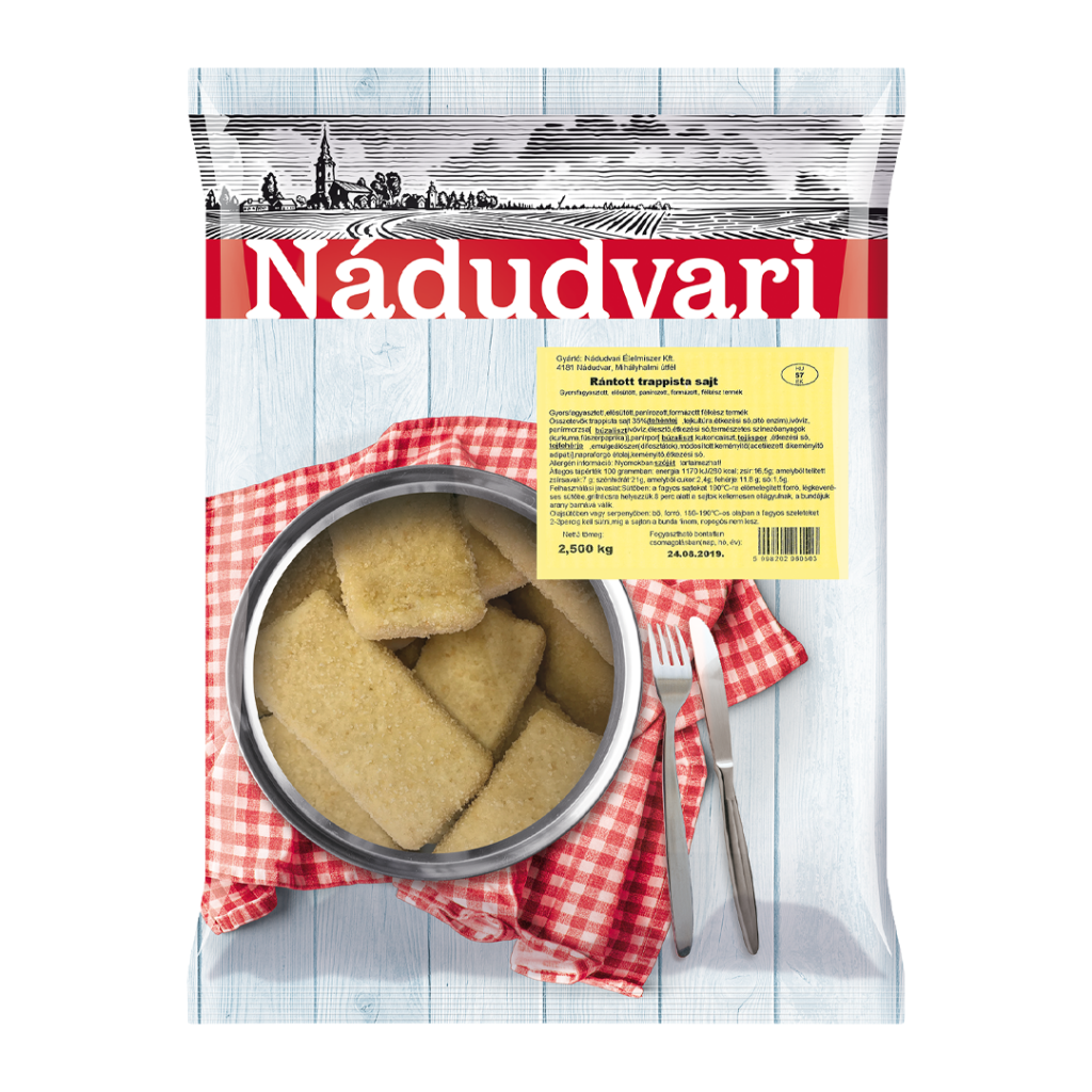 NÁD Panírozott Trappista sajt 2500g