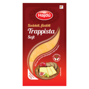 KT Hajdú füstölt trappista sajt szeletelt 125g
